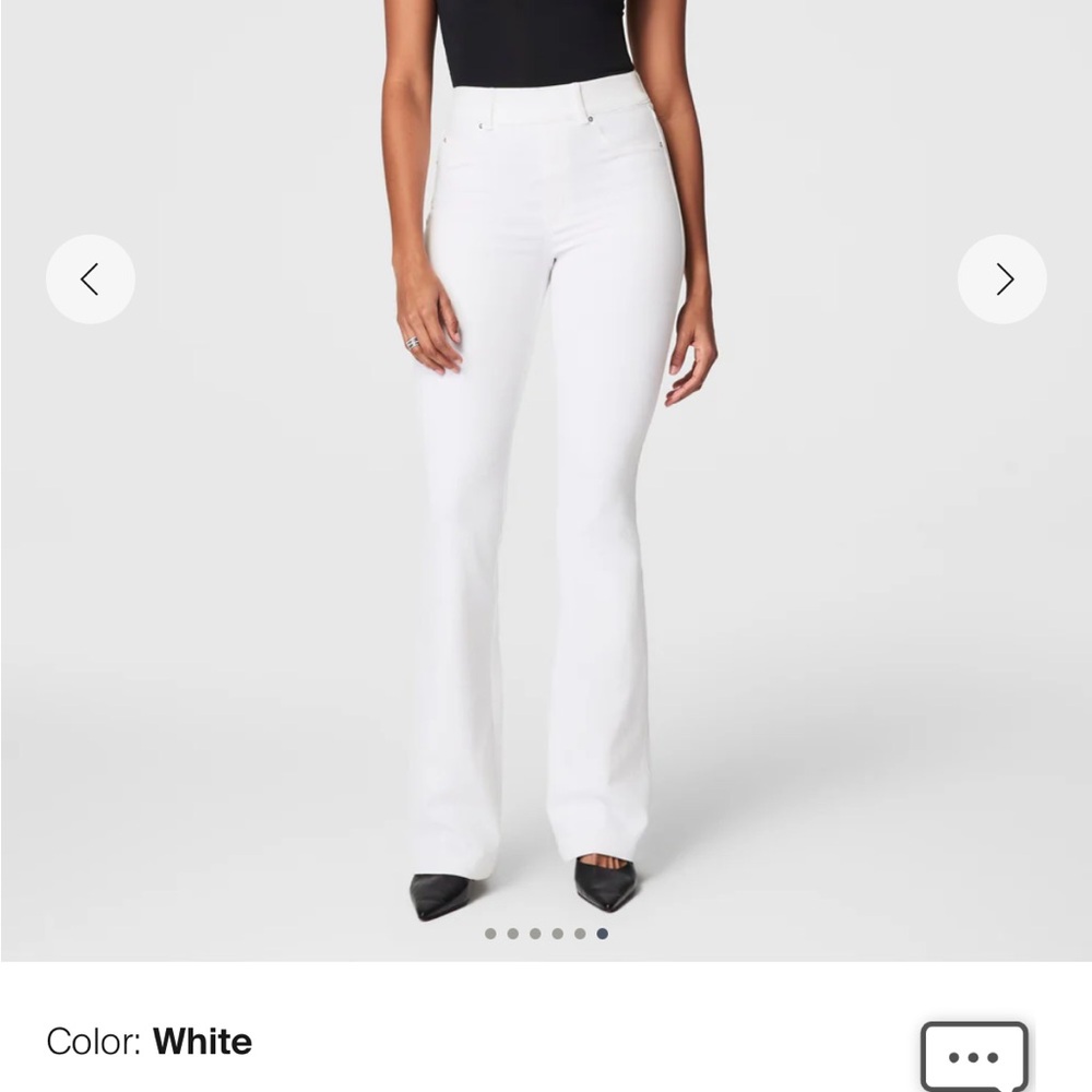 Spank flare jeans.